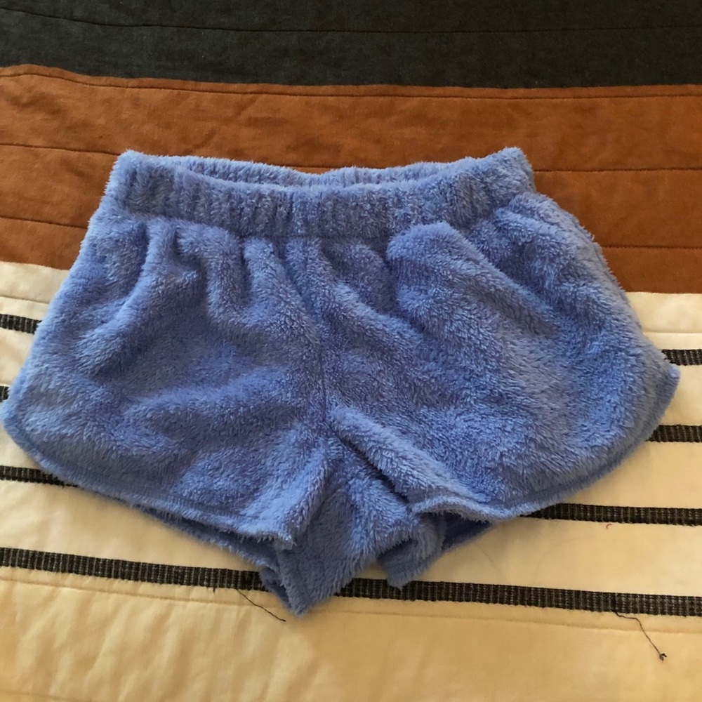 Fuzzy sleep shorts from Aerie